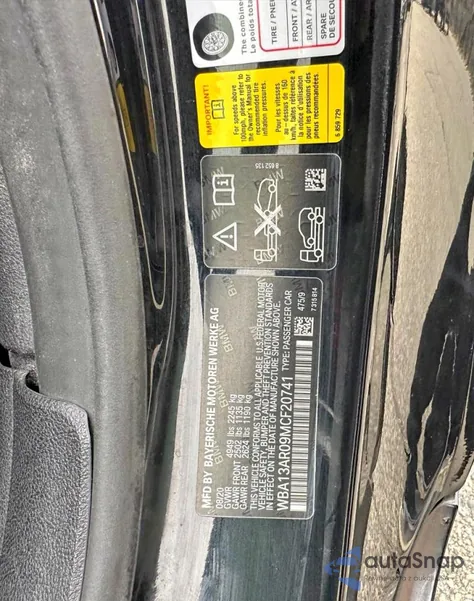 2021 BMW M440Xi z USA, uszkodzony, nr VIN WBA13AR09MCF20741